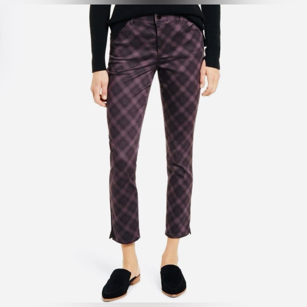 Wit & Wisdom Plaid Women Jeans - Black and Purple